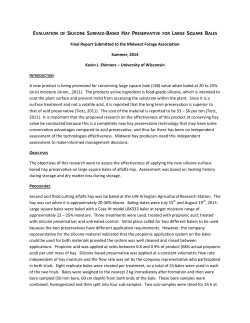EVALUATION OF SILICONE SURFACE