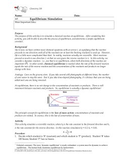 Equilibrium: Simulation