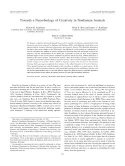 Towards a Neurobiology of Creativity in Nonhuman Animals