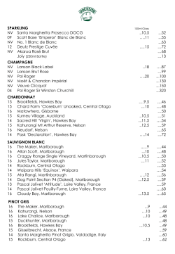 SPARKLING NV Santa Margherita Prosecco DOCG ..10.5 ...52 09