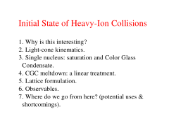 Initial State of Heavy