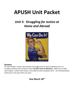 APUSH Unit Packet