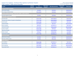 Contact Your Legislator - Northeast Ohio Legislators by Member