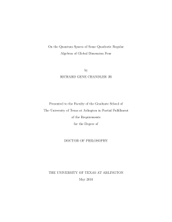 On the Quantum Spaces of Some Quadratic Regular