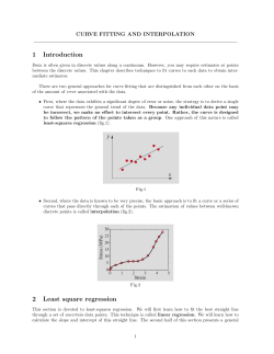 1 Introduction 2 Least square regression