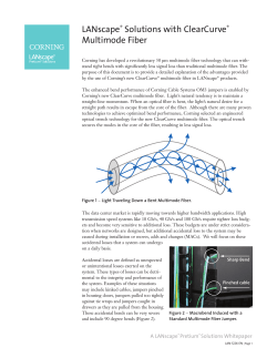 LANscape&reg; Solutions with ClearCurve&reg; Multimode Fiber