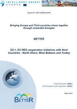D2. Coun .1: EU ntries - U RES - North B coope h Afric BETTE
