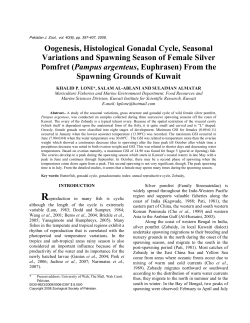 Oogenesis, Histological Gonadal Cycle, Seasonal Variations and