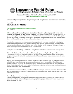 Full PDF - Lausanne World Pulse Archives