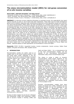 The siena microsimulation model (SM2) for net
