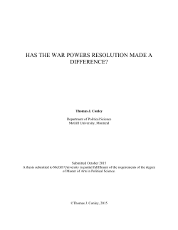 has the war powers resolution made a difference?