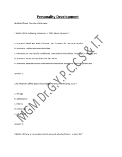 Personality Development