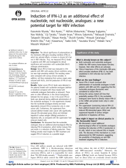 Induction of IFN-&lambda;3 as an additional effect of nucleotide, not