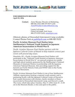 (Historic photos of Honouliuli Internment Camp available. Contact