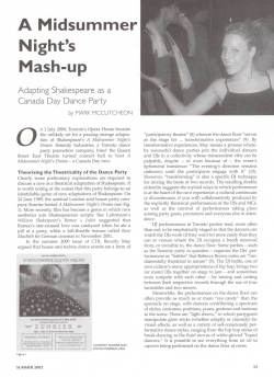 A Midsummer Night`s Mash-up - Canadian Adaptations of