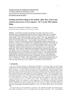 Faulting and fault scaling on the median valley floor of the trans