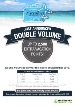 double volume - My Herbalife NZ