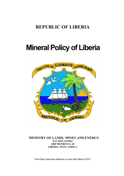Mineral Policy of Liberia