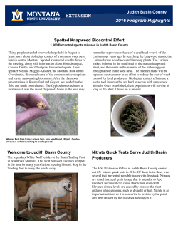 Judith - Montana State University Extension