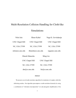 Multi-Resolution Collision Handling for Cloth-like