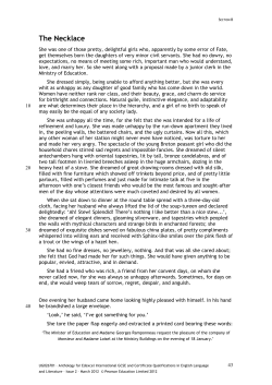 The Necklace - Distance Learning Centre