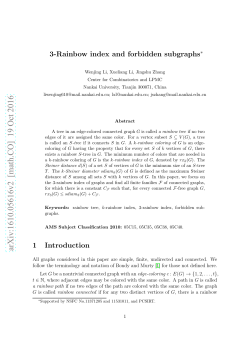 3-Rainbow index and forbidden subgraphs