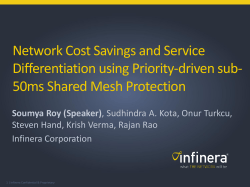 Network Cost Savings and Service Differentiation using
