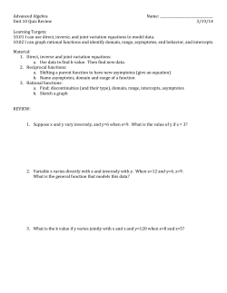 Unit 10 Quiz Review 3/19/1