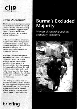 Burma`s excluded majority Part 1