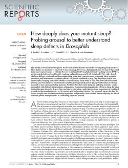 How deeply does your mutant sleep?