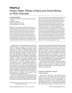 PROFILE Hungry Water: Effects of Dams and Gravel Mining on River