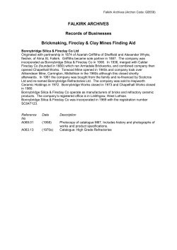Brickmaking industries - Falkirk Community Trust