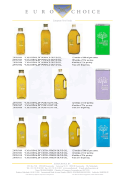 230765104 &ldquo;CASA RINALDI&rdquo; POMACE OLIVE OIL, 12 bottles of 500