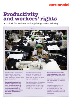 Productivity and workers` rights