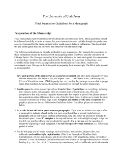 Submission Guidelines-Monograph