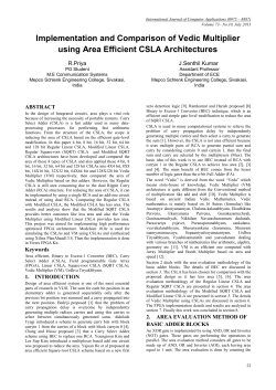 Implementation and Comparison of Vedic