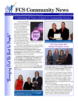 FCS Community News - Fitzmaurice Community Services