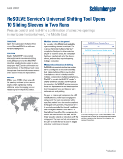 ReSOLVE Resflow Universal Shifting Tool case study
