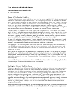 The Miracle of Mindfulness - Passionist Earth and Spirit Center