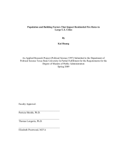 Population and Building Factors That Impact Residential Fire Rates in