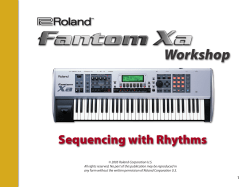 Sequencing with Rhythms - Roland
