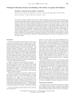 Probing the Molecular Structure and Bonding of