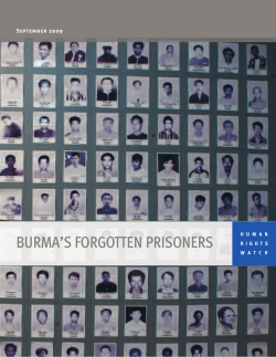 burma`s forgotten prisoners