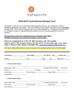 2016-2018 Youth Services Release Form