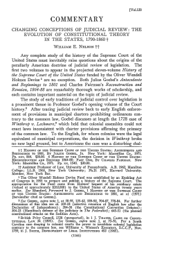 Changing Conceptions of Judicial Review