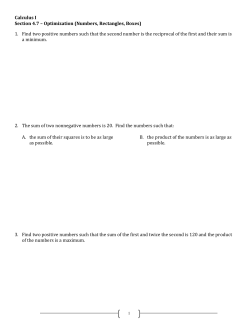 Section 4.7A - Optimization