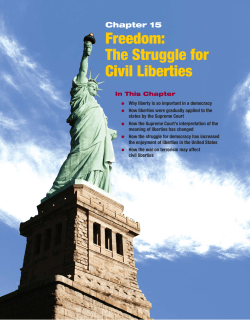 CHAPTER 15 Freedom: The Struggle for Civil Liberties