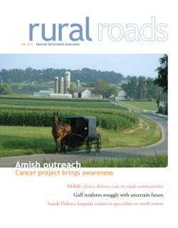 Amish outreach - National Rural Health Association