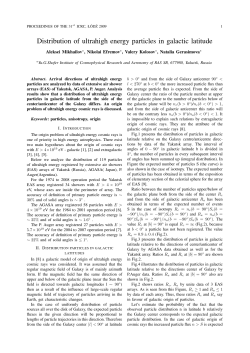 Distribution of ultrahigh energy particles in galactic latitude