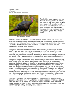 Talking Turkey - Lamprey River Advisory Committee